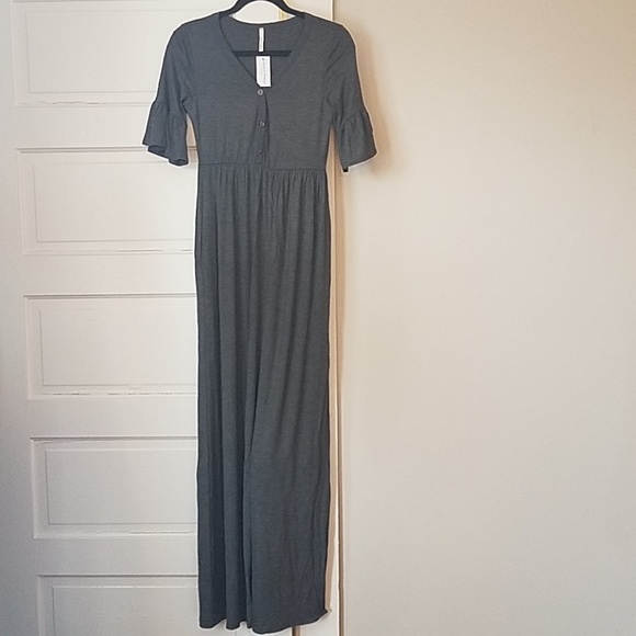 Bellamie Dresses & Skirts - Vinnie Louise/Bellamie Dahlia charcoal maxi dress